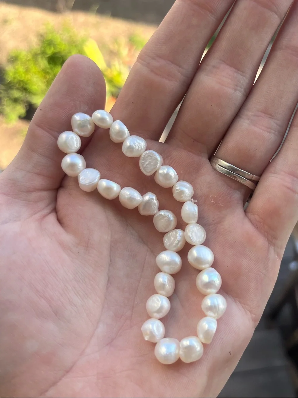 Pearl Stretch Bracelet 7.5-8” Natural Chinese Freshwater